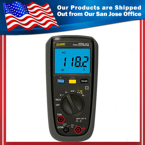 AEMC 5212 (2154.07) Digital Multimeter, TRMS, 4000-cts AEMC 5212 (2154.07) Digital Multimeter, TRMS, 4000-cts