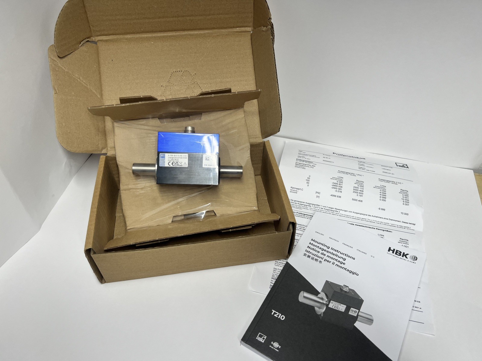 HBK / HBM T210/20nm Rotary Torque Transducer 20 N M OPEN BOX HBK / HBM T210/20nm Rotary Torque Transducer 20 N M OPEN BOX