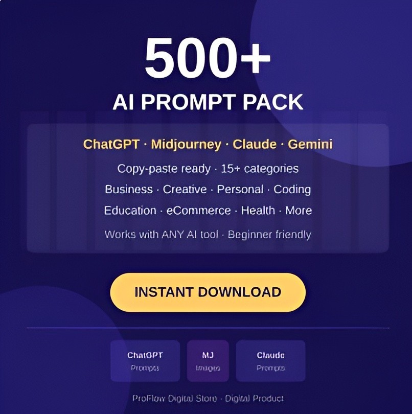 Ultimate AI Prompt Bundle 2026 | 500+ ChatGPT, Midjourney & Claude Prompts Ultimate AI Prompt Bundle 2026 | 500+ ChatGPT, Midjourney & Claude Prompts