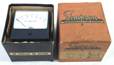 Vintage Simpson Model 1227 Cat 2520 Voltmeter 0-30 Volts  NOS picture
