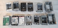 Lot 13 Red Dot Metal Outlet Boxes MISSING HARDWARE Electricians Lot HDlot#5 picture