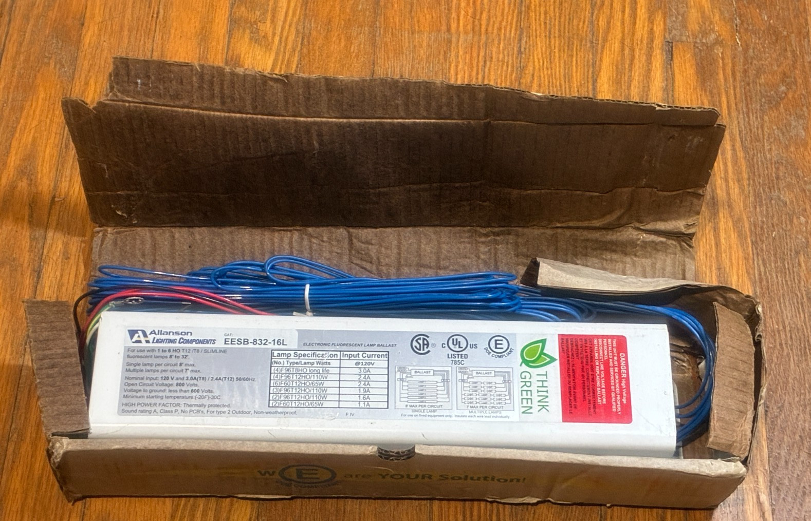 EESB-832-16L Allanson Electronic Sign Ballast T12 T8 SLIMLINE FLORESCENT LAMPS EESB-832-16L Allanson Electronic Sign Ballast T12 T8 SLIMLINE FLORESCENT LAMPS