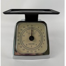 Vintage Salter Mechanical Scale – Chrome Body & Analog Dial – 22lb Capacity picture