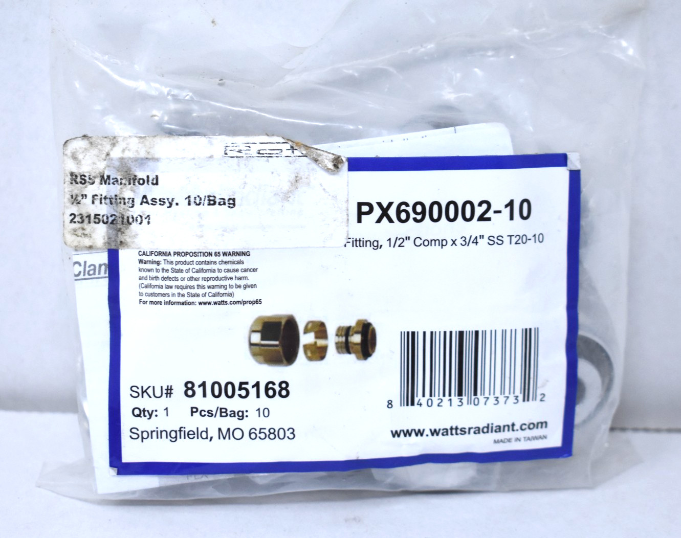 10-Pack Watts Radiant 81005168 1/2