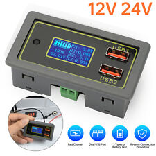 12V 24V Dual USB DC LED Digital Display Car Automotive Voltmeter Battery Monitor picture