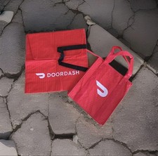 Set Of 2 Doordash Delivery Bag And Pizza Bag Insulated picture
