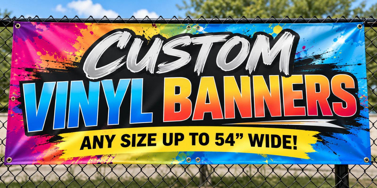 Custom Full Color Vinyl Banner - 13oz Heavy Duty Vinyl Sign -Personalized Banner Custom Full Color Vinyl Banner - 13oz Heavy Duty Vinyl Sign -Personalized Banner