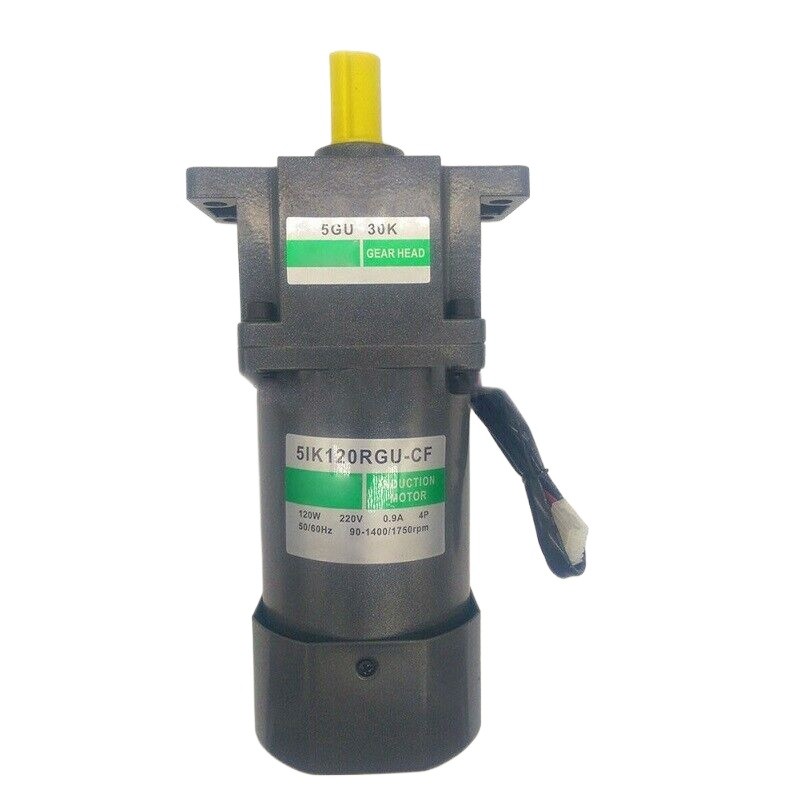 120W 220V AC Gear Reducer Motor 5IK120RGU-CF Speed Regulating Motor Fits For FTK