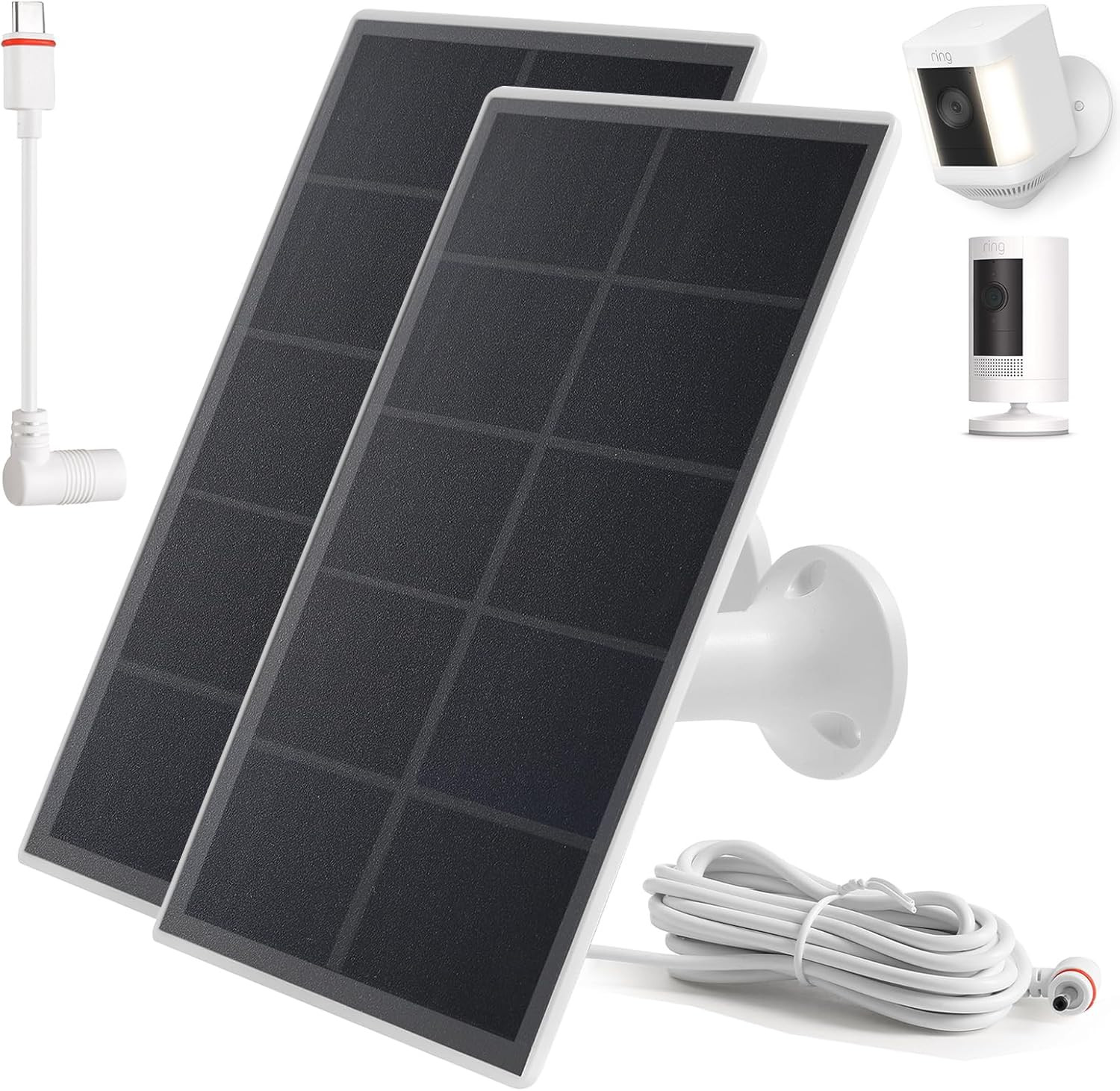 Ring Camera Solar Panel Charger, Compatible with Stick up Cam Battery, Ring Ring Camera Solar Panel Charger, Compatible with Stick up Cam Battery, Ring