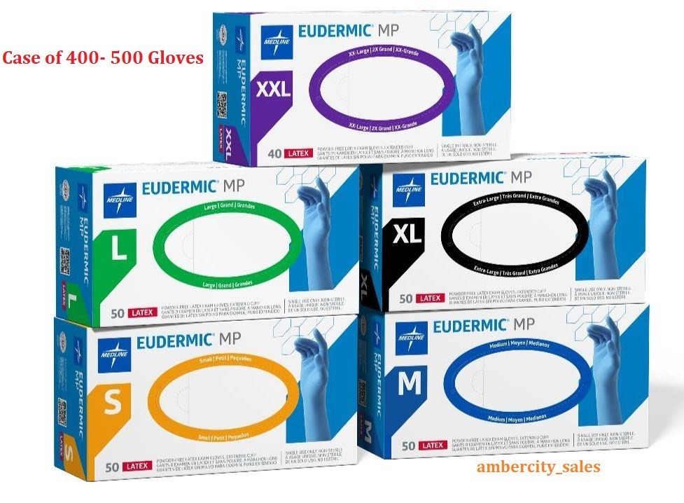 Eudermic MP High-Risk Powder-Free Latex Exam Gloves (Case of 400-500) Medline Eudermic MP High-Risk Powder-Free Latex Exam Gloves (Case of 400-500) Medline