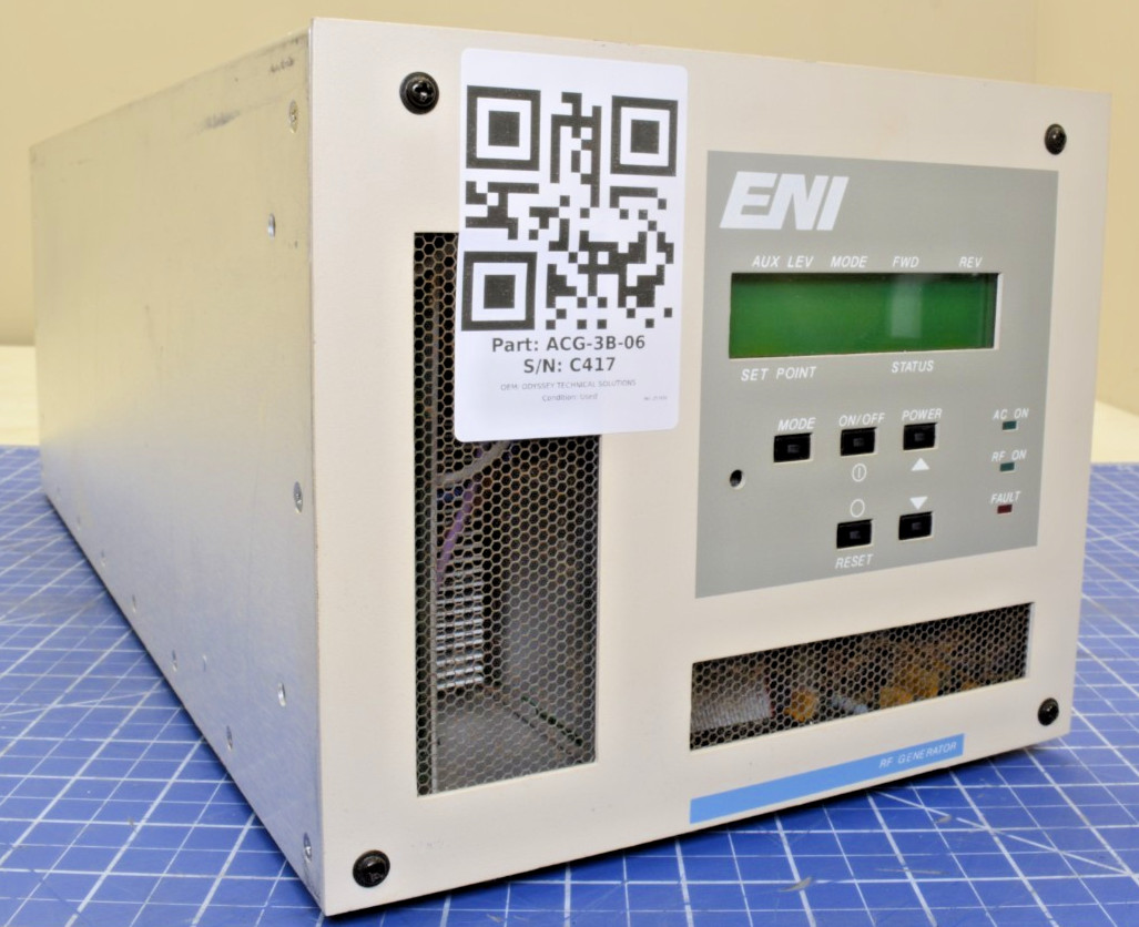 ACG-3B-06 / RF GENERATOR, MODEL ACG-3B, RF OUTPUT 300W, 13.56 MI / ENI ACG-3B-06 / RF GENERATOR, MODEL ACG-3B, RF OUTPUT 300W, 13.56 MI / ENI
