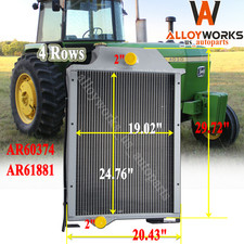 # AR60374 AR61881 Full Aluminum Tractor Radiator Fit For John Deere 4030 NEW picture