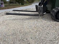Angled Plate 36” Lightweight Mini Skid Steer Pallet Forks Dingo Style Attach picture