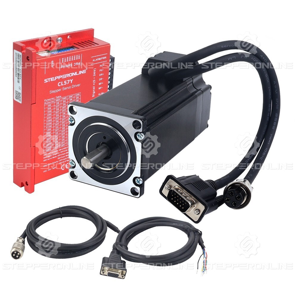 STEPPERONLINE Nema23-Nema 34 3-12Nm Closed Loop Stepper Motor CL57Y Driver Kit STEPPERONLINE Nema23-Nema 34 3-12Nm Closed Loop Stepper Motor CL57Y Driver Kit