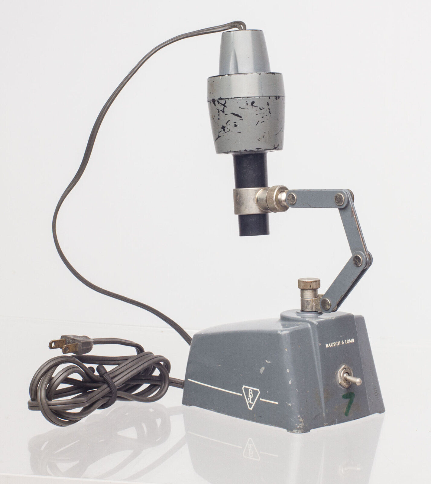 Vintage Bausch & Lomb Microscope Lamp Illuminator w/ Base | 31-33-56