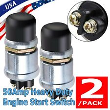 2PCS 12 Volt DC Heavy-Duty Start Momentary Push-Button Starter Switch (50 Amps) picture