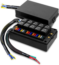 Pre-Wired Relay Fuse Box 10 Relay Slots 15 Fuse Holder Waterproof picture