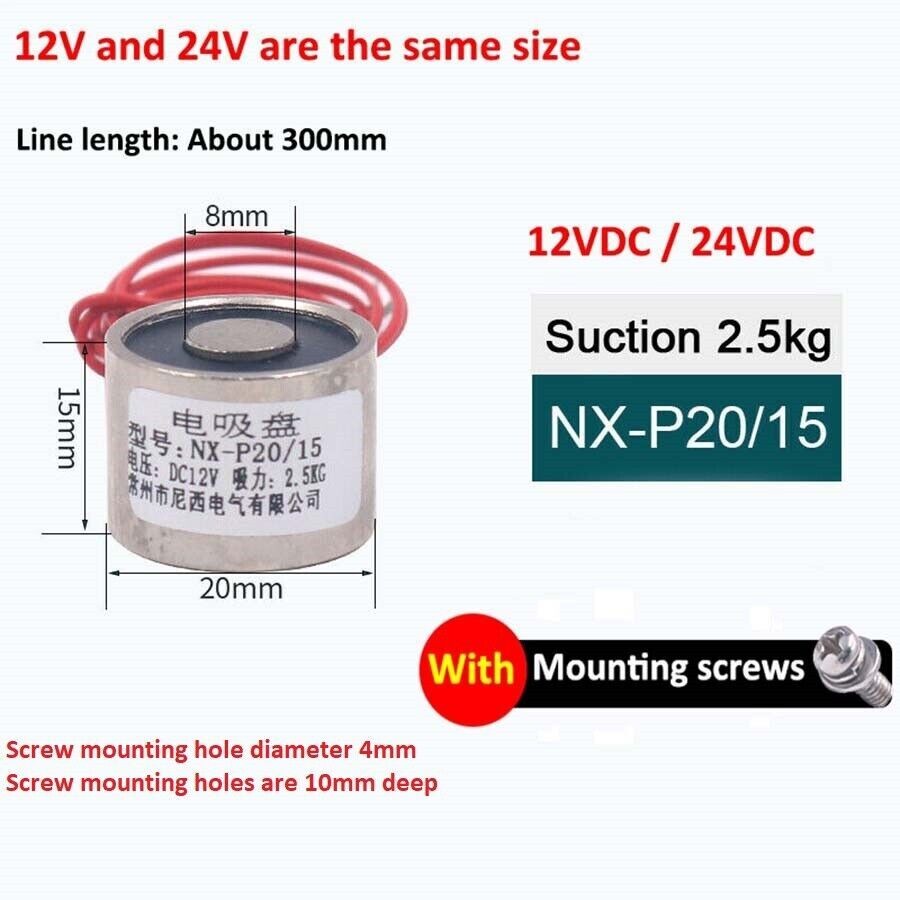 12V 24V DC 2.5-150KG Electric Lifting Magnet Electromagnet Solenoid Holding Coil 12V 24V DC 2.5-150KG Electric Lifting Magnet Electromagnet Solenoid Holding Coil