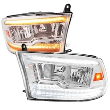 Sequential LED Headlights for Dodge Ram 1500 2500 3500 2009-2018 Pair picture