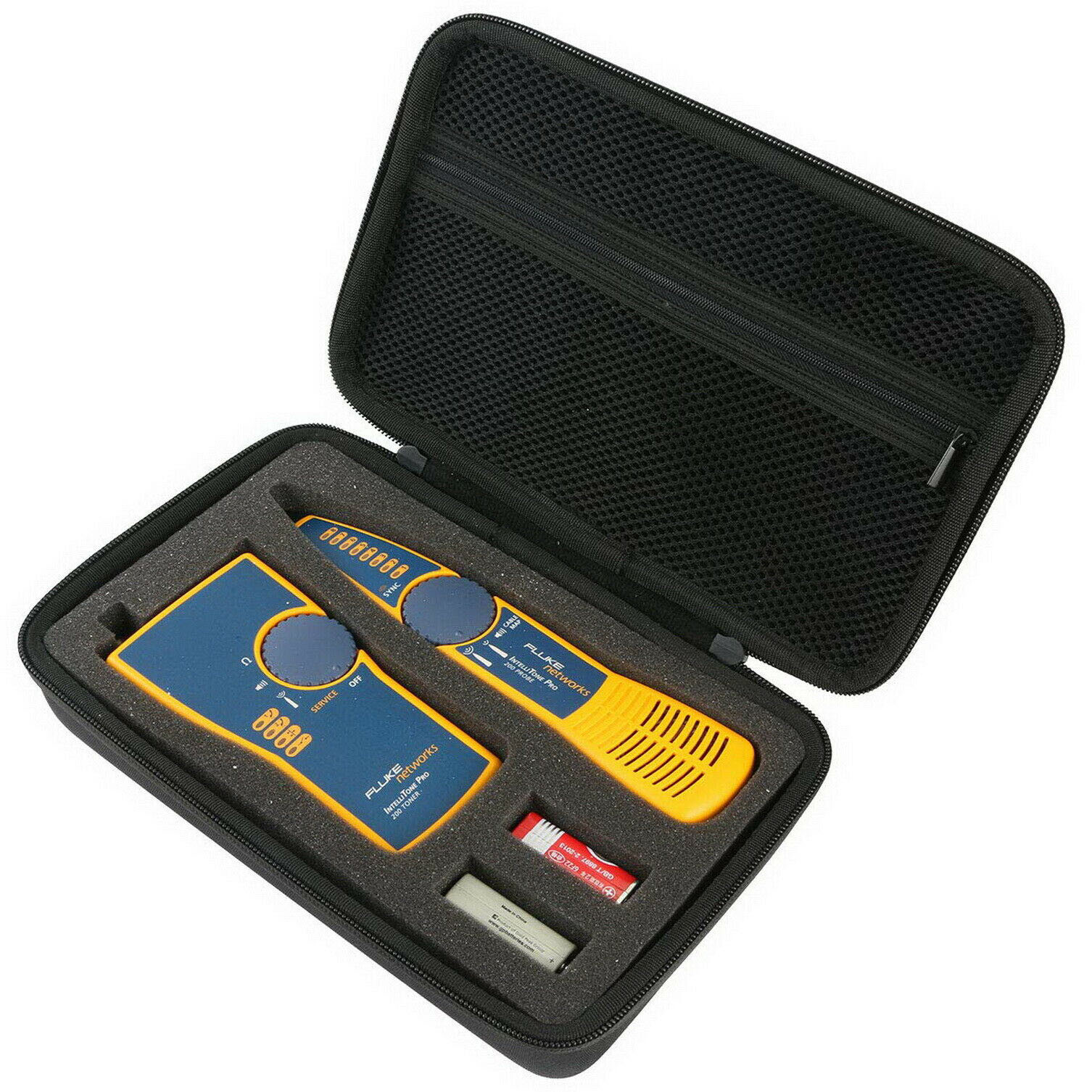 Hard Travel Case for Fluke Networks IntelliTone Pro 200 Toner Probe Kit MT-8200 Hard Travel Case for Fluke Networks IntelliTone Pro 200 Toner Probe Kit MT-8200