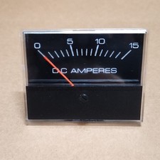 Analog Panel Meter DC Amperes Ammeter Gauge 0-15A Scale MPN DC AMPERES picture