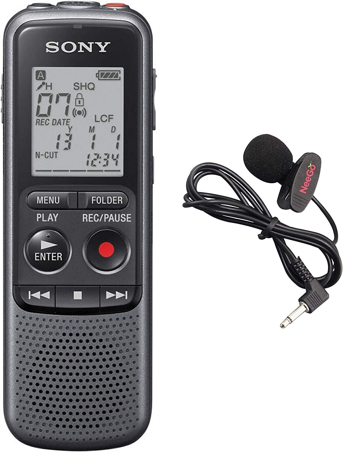 Sony Digital Voice Recorder With Mic and USB. 4GB Memory. Noise Cancelation.
