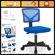 Ergonomic Small Armless Desk Chair, Mesh Rolling Office Chair for Home/Office picture