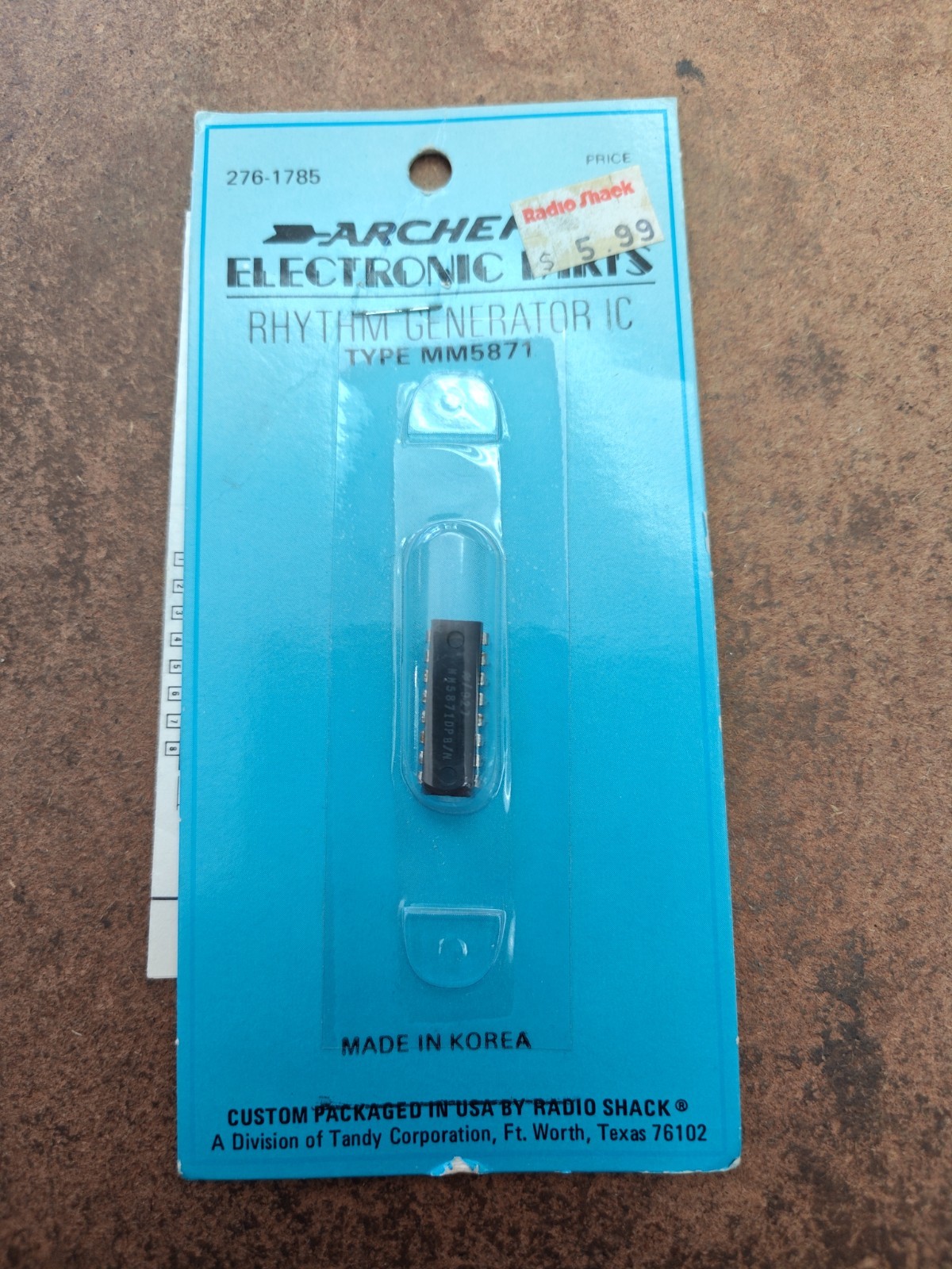 Vintage RadioShack Archer 276-1785 MM5871N Rhythm Generator IC NOS Sealed MM5871 Vintage RadioShack Archer 276-1785 MM5871N Rhythm Generator IC NOS Sealed MM5871