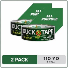 (2 pack) The Original Duck Tape Brand Duct Tape, 1.88 in. x 55 yd Silver picture