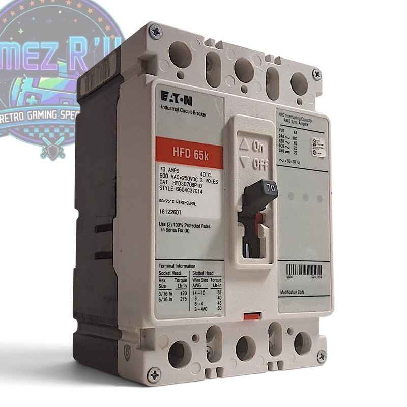 Eaton HFD3070BP10 Circuit Breaker - White Eaton HFD3070BP10 Circuit Breaker - White