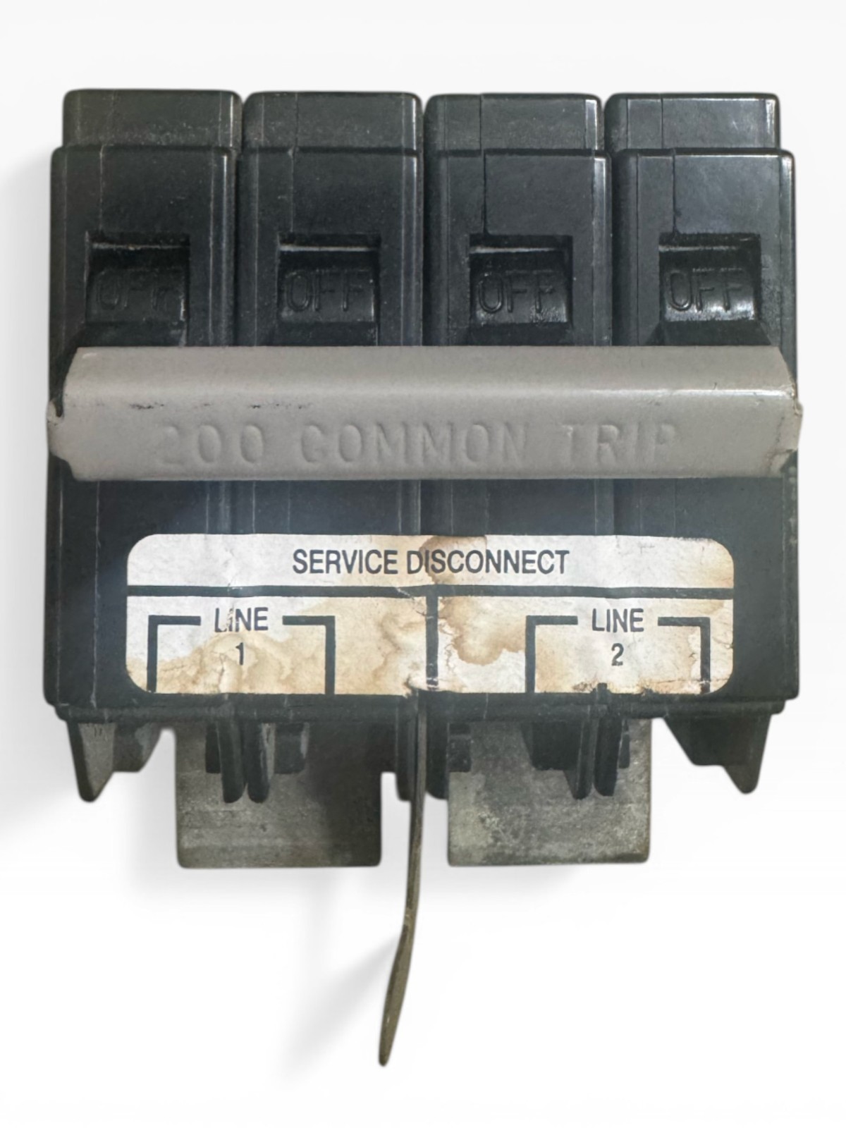 Cutler-Hammer CH2200X, 4-Pole Type CH2, 200 Amp Circuit Breaker 240Vac