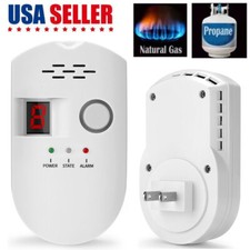 Digital Gas Leak Detector Alarm Sensor Propane Butane Methane Gas Wall Plug In picture