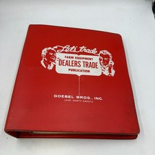 Vintage 1965 New Holland Farm Equipment Dealer Sales Catalog Binder Goebel Bros picture