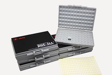 6pcs AideTek BOX-ALL-144 SMT SMD resistor capacitor storage box Organizer USA picture