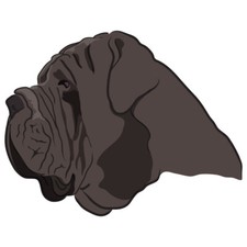 Neapolitan Mastiff Dog Decal Dog Lover Decor Vinyl Sticker picture