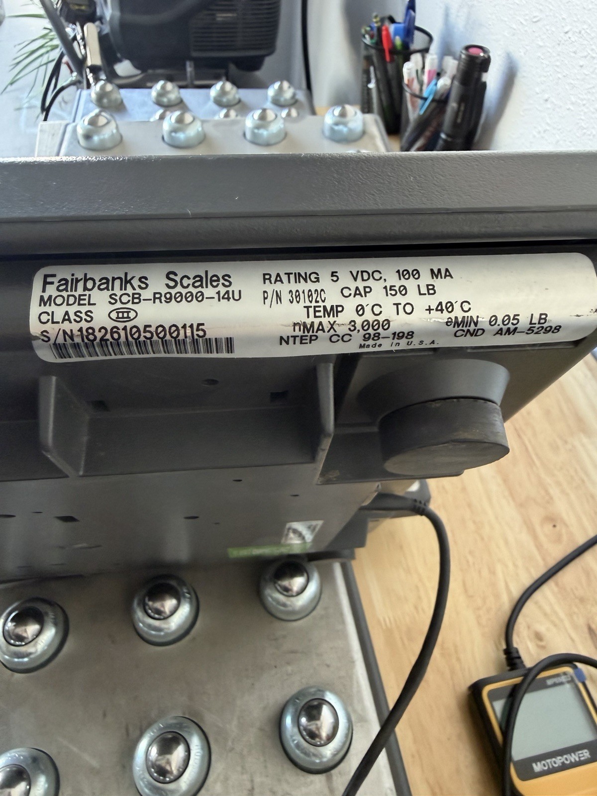 Fairbanks Ultegra SCB-R9000-14U 150 lb Roller Ball Shipping Scale Tested 6 units