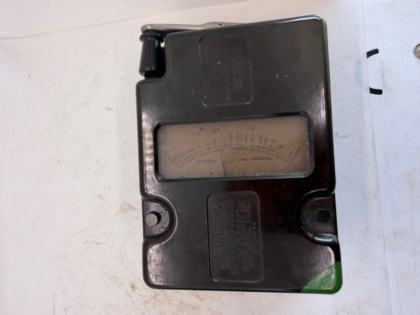 Vintage Megger Insulation Tester Hand Crank James G. Biddle Co.