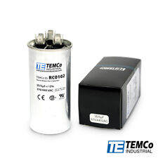 TEMCo 35+5 uf/MFD 370-440 VAC volts Round Dual Run Capacitor 50/60 Hz -Lot-1 picture