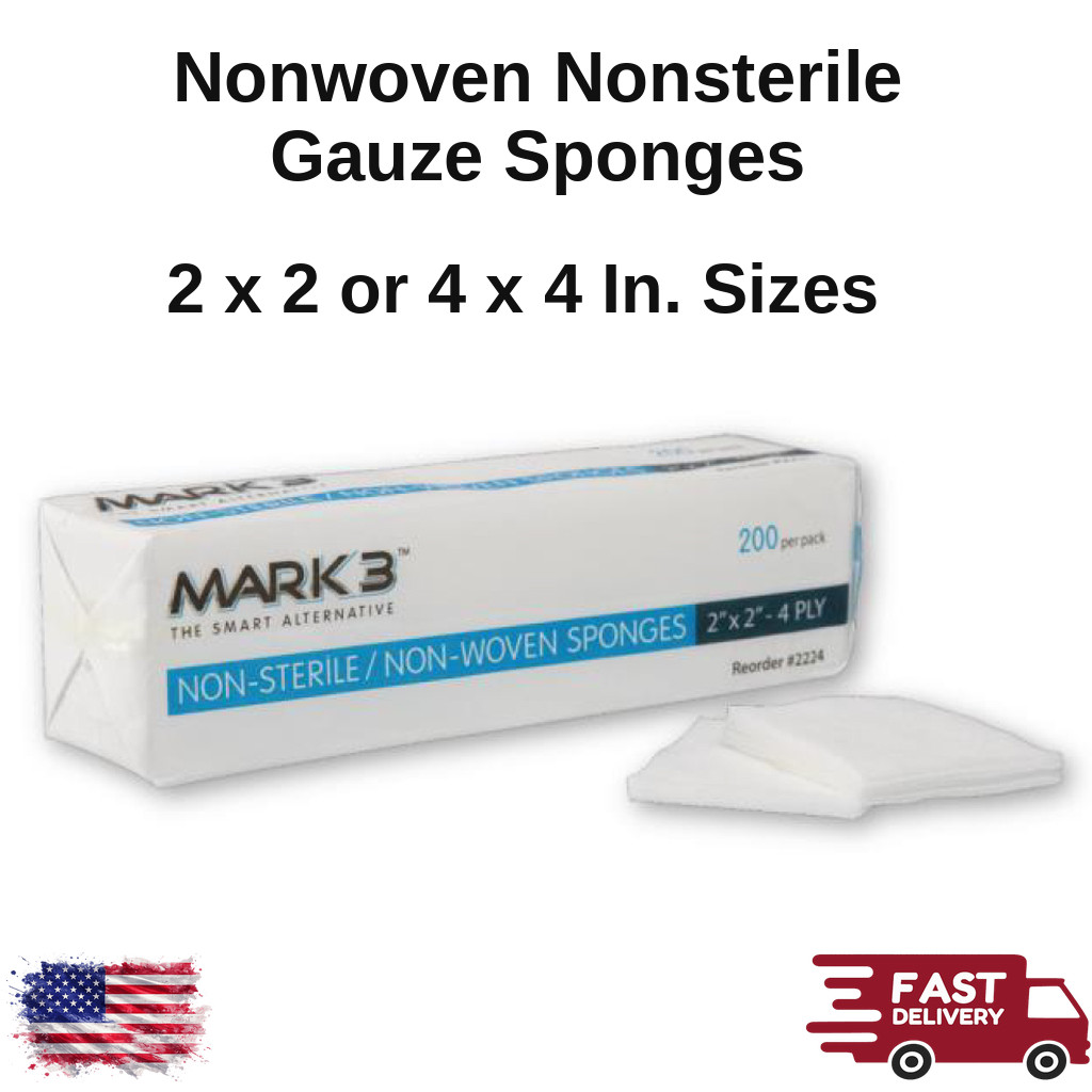 Gauze Sponges Non-Woven Non-Sterile 4-Ply Dental Disposables for Dentistry Gauze Sponges Non-Woven Non-Sterile 4-Ply Dental Disposables for Dentistry