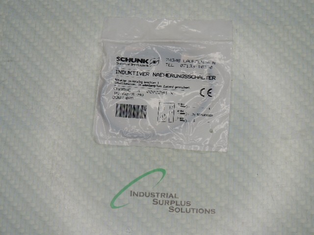 SCHUNK IN 60/S-M8 / 0301485 INDUCTIVE SENSOR SCHUNK IN 60/S-M8 / 0301485 INDUCTIVE SENSOR
