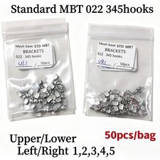 Dental Orthodontic Brackets Braces Standard MBT 022 Slot Hooks 345 Metal Bulk picture
