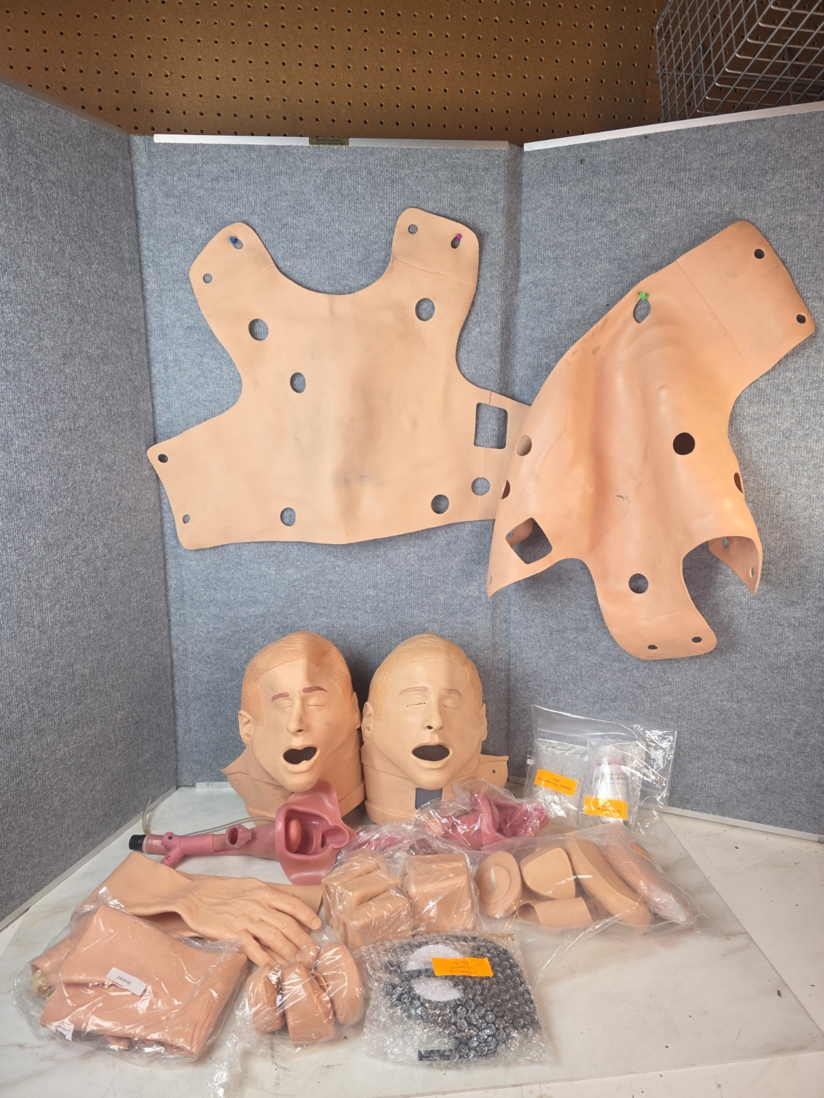 Laerdal Medical Skin Parts Large Lot Laerdal Medical Skin Parts Large Lot