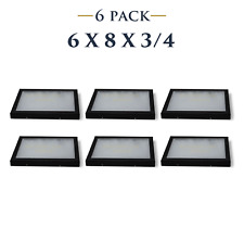 6 Pack of 6 x 8 x 3/4 Riker Display Cases Boxes for Collectibles Jewelry &More   picture