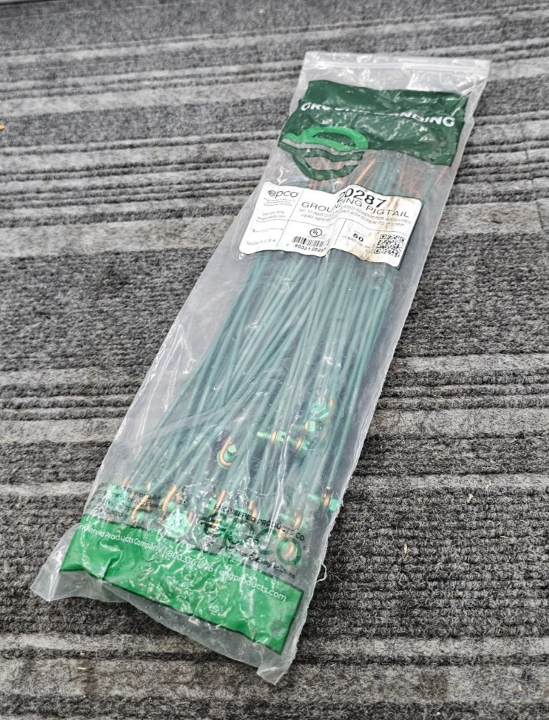 (QTY 50) EPCO 20287 Grounding Pigtail 10 (QTY 50) EPCO 20287 Grounding Pigtail 10
