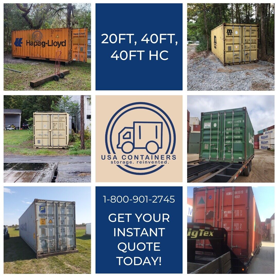 New & Used Shipping Containers For Sale 20ft, 40ft, & 40ft HC