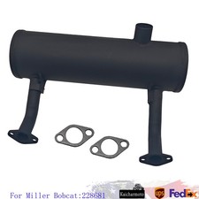 New Engine Muffler 228681 For Miller Bobcat 225 250 Trailblazer 275 302 picture