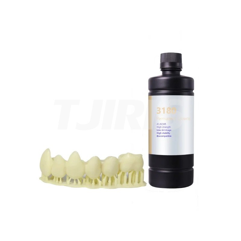 Dental Permanent Crown 3D Printing Resin 15% Ceramic-filled Hybrid Material 1kg Dental Permanent Crown 3D Printing Resin 15% Ceramic-filled Hybrid Material 1kg
