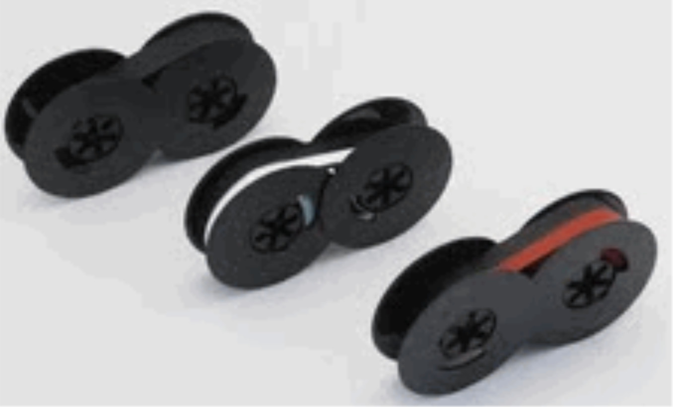 REMINGTON RAND 5 STREAMLINE TYPEWRITER RIBBON TO REWIND BLACK RED CORRECTION