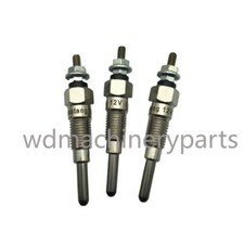 YM129795-77800 3PCS Glow Plug For Komatsu 3D63-1A 3D72-2B 3D74E-3C PC12R-8 picture