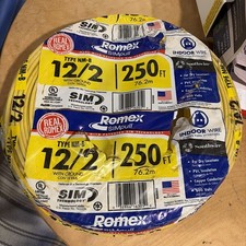 Southwire 28828255 250 ft. 12/2 Solid Romex SIMpull CU NM-B W/G Conductor Cable picture